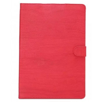 Чехол книжка подставка текстура Дерево на поликарбонатной основе с магнитной защелкой для Samsung Galaxy Tab A 8 Красный