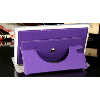 Роторный чехол книжка подставка на силиконовой основе для Samsung Galaxy Tab S 8.4 Фиолетовый