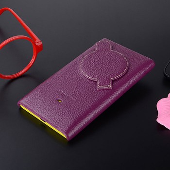 Кожаный чехол накладка для Nokia Lumia 1020 Фиолетовый