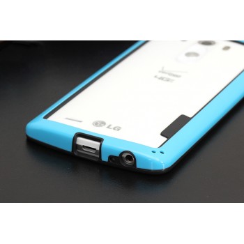 Бампер силиконовый двухцветный для LG G3 (Dual-LTE) Голубой