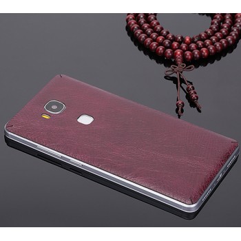 Клеевая кожаная накладка для Huawei Honor 5X Фиолетовый