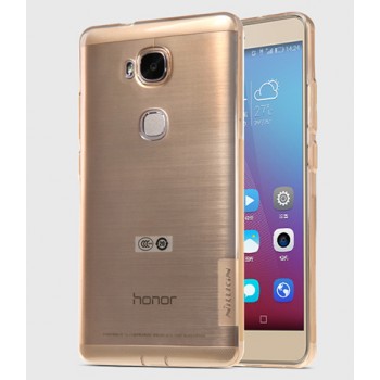Силиконовый матовый полупрозрачный чехол повышенной защиты для Huawei Honor 5X