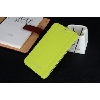Чехол флип подставка сегментарный для Samsung Galaxy Tab 3 Lite Зеленый