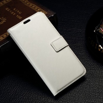 Чехол портмоне подставка с магнитной защелкой для Microsoft Lumia 550 Белый