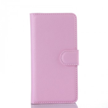 Чехол портмоне подставка на силиконовой основе с отсеком для карт и магнитной застежкой для Samsung Galaxy A3 (2016) Розовый