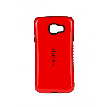 Силиконовый эргономичный непрозрачный чехол с нескользящими гранями для Samsung Galaxy A3 (2016) Красный