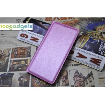 Чехол флип на пластиковой основе с отделением для карты и текстурным покрытием Кожа на пластиковой основе для Samsung Galaxy A3 (2016) Розовый