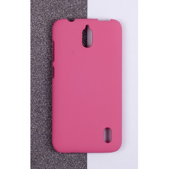 Пластиковый матовый непрозрачный чехол для Huawei Y625 Розовый