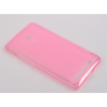 Силиконовый полупрозрачный чехол для ASUS Zenfone 6 Розовый