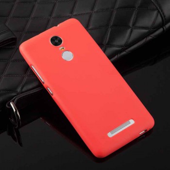 Силиконовый матовый непрозрачный чехол для Xiaomi RedMi Note 3 Красный