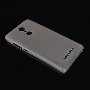 Пластиковый матовый полупрозрачный чехол для Xiaomi RedMi Note 3 Серый