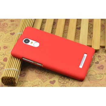 Пластиковый матовый чехол с повышенной шероховатостью для Xiaomi RedMi Note 3 Красный