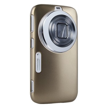 Пластиковый чехол серия Metallic Layer для Samsung Galaxy K Zoom Бежевый