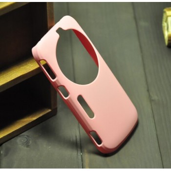 Пластиковый анти-скртеч чехол для Samsung Galaxy K Zoom Розовый