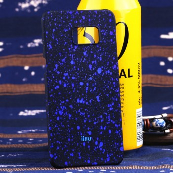 Пластиковый матовый дизайнерский чехол с голографическим принтом Звезды для Samsung Galaxy S6 Edge Plus