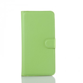 Чехол портмоне подставка с защелкой для Samsung Galaxy S6 Edge Plus Зеленый