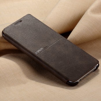 Винтажный кожаный чехол флип подставка для Samsung Galaxy S6 Edge Plus Коричневый