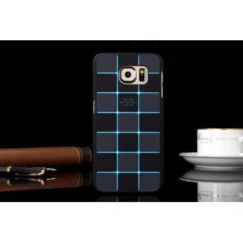 Пластиковый матовый дизайнерский чехол текстура Кубы для Samsung Galaxy S6 Edge Plus