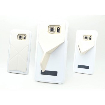 Пластиковый чехол с функцией подставки Оригами для Samsung Galaxy S6 Edge Plus Белый