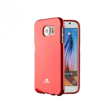 Силиконовый глянцевый непрозрачный чехол для Samsung Galaxy S6 Edge Plus Красный