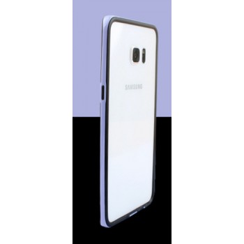 Двухкомпонентный бампер силикон/поликарбонат для Samsung Galaxy S6 Edge Plus Фиолетовый