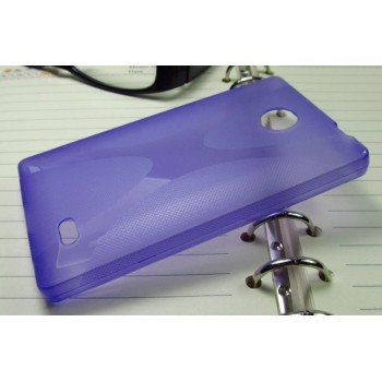 Силиконовый X чехол для Nokia X Фиолетовый