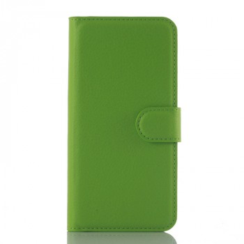 Чехол портмоне подставка с защелкой для ZTE Blade S7 Зеленый