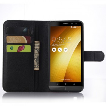 Чехол портмоне подставка с защелкой для Asus Zenfone Zoom Черный