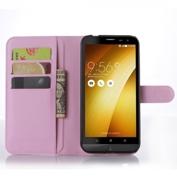 Чехол портмоне подставка с защелкой для Asus Zenfone Zoom Розовый