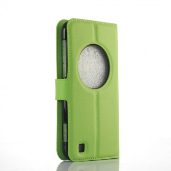 Чехол портмоне подставка с защелкой для Asus Zenfone Zoom Зеленый