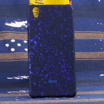 Пластиковый матовый дизайнерский чехол с голографическим принтом Звезды для OnePlus X Синий