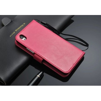 Глянцевый чехол портмоне подставка с защелкой для OnePlus X Розовый