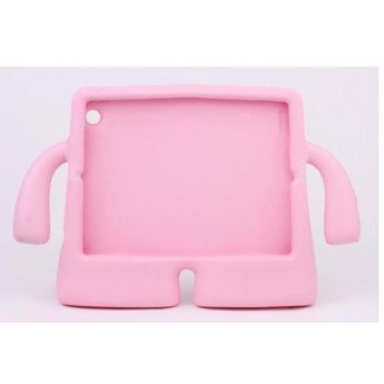 Детский ультразащитный гиппоаллергенный силиконовый фигурный чехол для планшета Ipad 2/3/4 Розовый