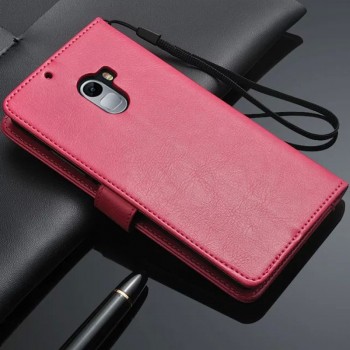 Чехол портмоне подставка с защелкой для Lenovo A7010 Розовый
