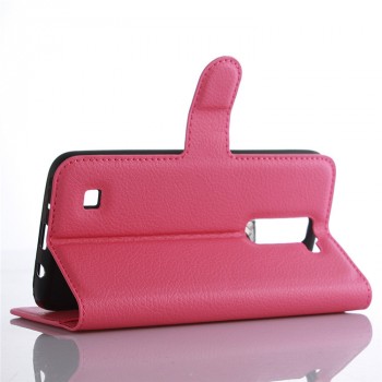 Чехол портмоне подставка с защелкой для LG K7 Розовый
