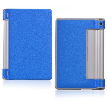 Чехол подставка на поликарбонатной основе текстурный Glossy Shield для планшета Lenovo Yoga Tablet 8 Синий