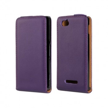 Чехол книжка вертикальная для Sony Xperia M Фиолетовый