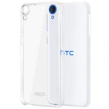 Пластиковый транспарентный олеофобный премиум чехол для HTC Desire 820