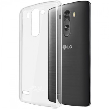 Пластиковый транспарентный олеофобный премиум чехол для LG G3 S