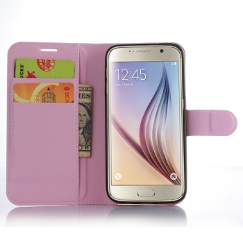 Чехол портмоне подставка с защелкой для Samsung Galaxy S7 Розовый