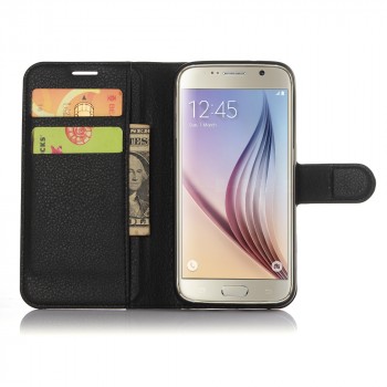 Чехол портмоне подставка с защелкой для Samsung Galaxy S7 Черный