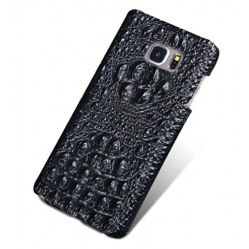 Кожаный чехол накладка (нат. кожа крокодила) для Samsung Galaxy S7
