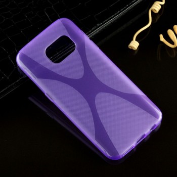 Силиконовый X чехол для Samsung Galaxy S7 Фиолетовый