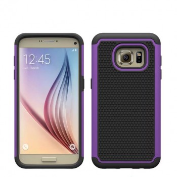 Силиконовый чехол экстрим защита для Samsung Galaxy S7 Фиолетовый