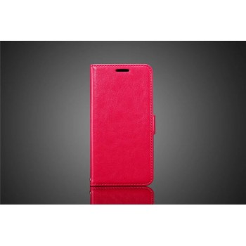 Глянцевый чехол портмоне подставка с защелкой для Samsung Galaxy S7 Розовый