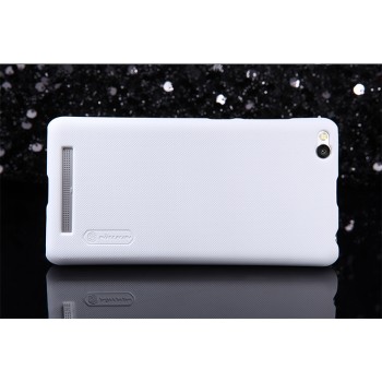 Пластиковый матовый нескользящий премиум чехол для Xiaomi RedMi 3 Белый
