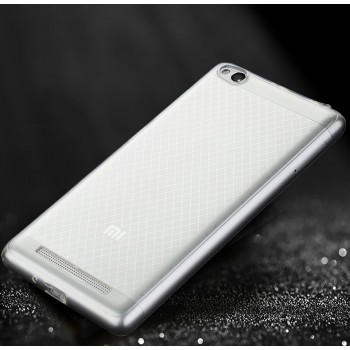 Силиконовый матовый полупрозрачный чехол повышенной защиты для Xiaomi RedMi 3 Белый