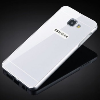 Двухкомпонентный чехол с металлическим бампером и поликарбонатной накладкой для Samsung Galaxy S7 Edge Белый