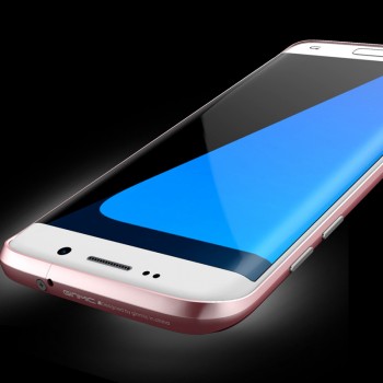 Металлический усиленный бампер сборного типа для Samsung Galaxy S7 Edge Розовый