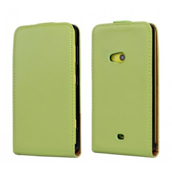 Чехол вертикальная книжка на пластиковой основе для Nokia Lumia 625 Зеленый